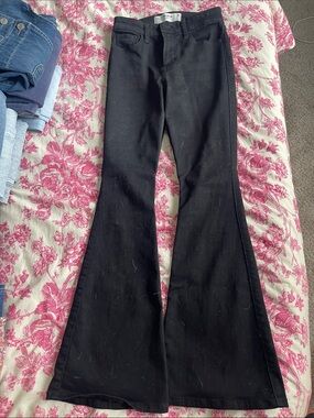 Hollister Black High-Rise Flare Jeans